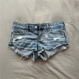 BDG Distressed 2000's Low Rise Jean Shorts